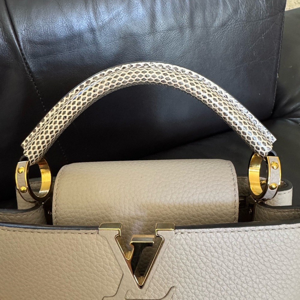 Lv Capucines Bb Python Handle - image 5